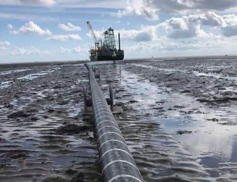 The Nautilus project, which was slated to land at Friston, has been relocated to the Isle Of Grain instead. Picture: National Grid.