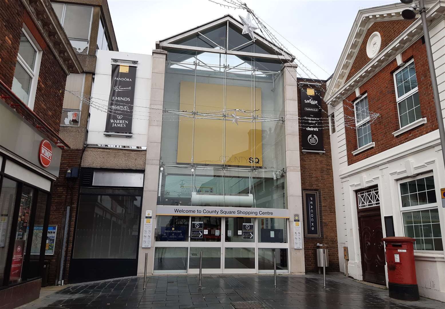 Police were called to the County Square Shopping Centre