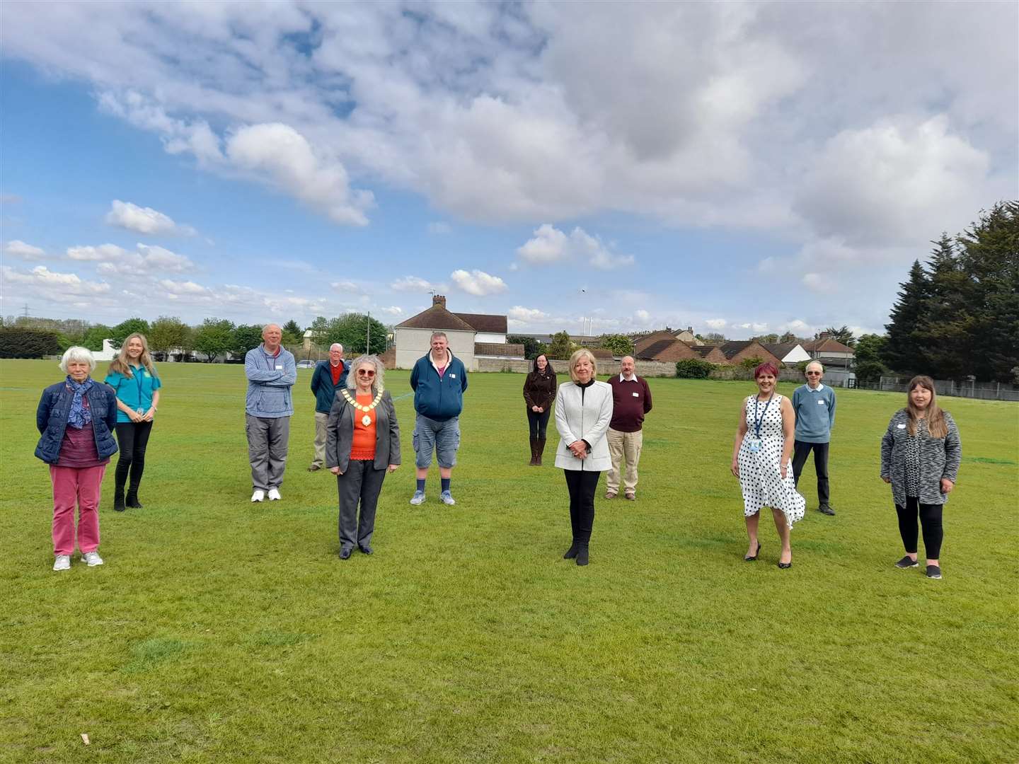 Mayor of Dartford, Cllr Rosanna Currans joined a health walk (47776425)