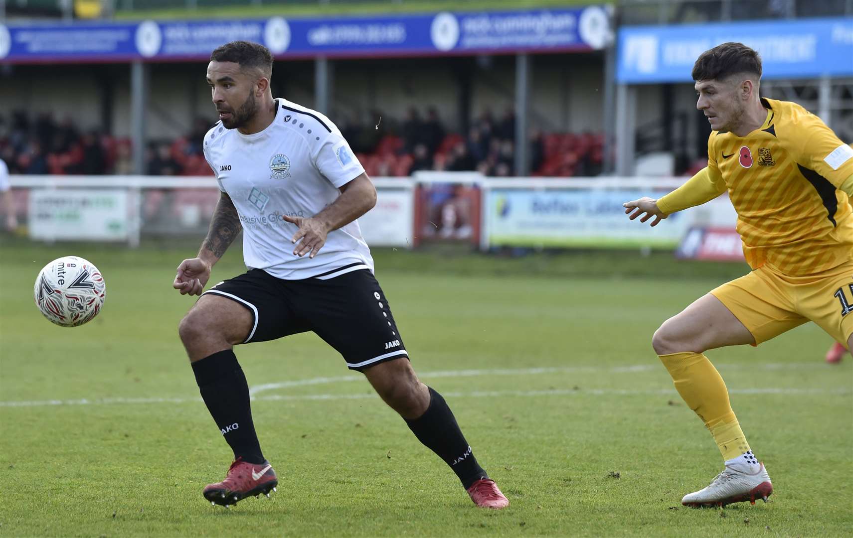 Jai Reason comes away with the ball against Southend on Sunday Picture: Tony Flashman