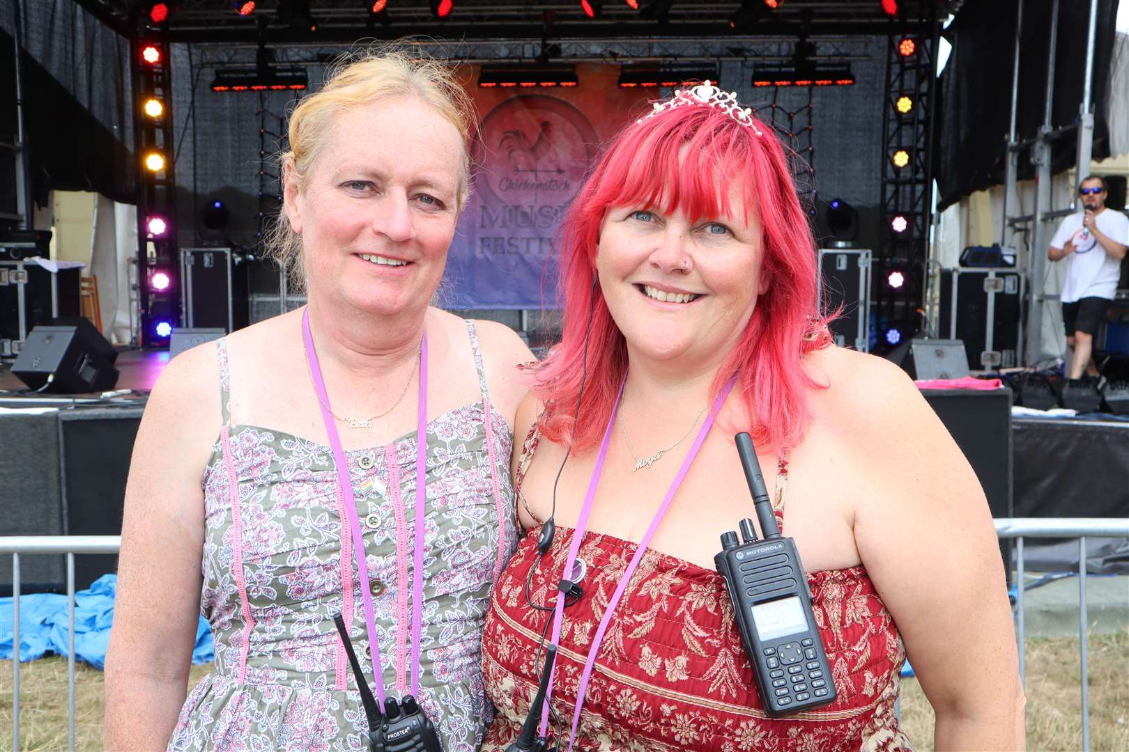 Chickenstock organisers Beth, left, and Moya Taylor. Picture: John Nurden.