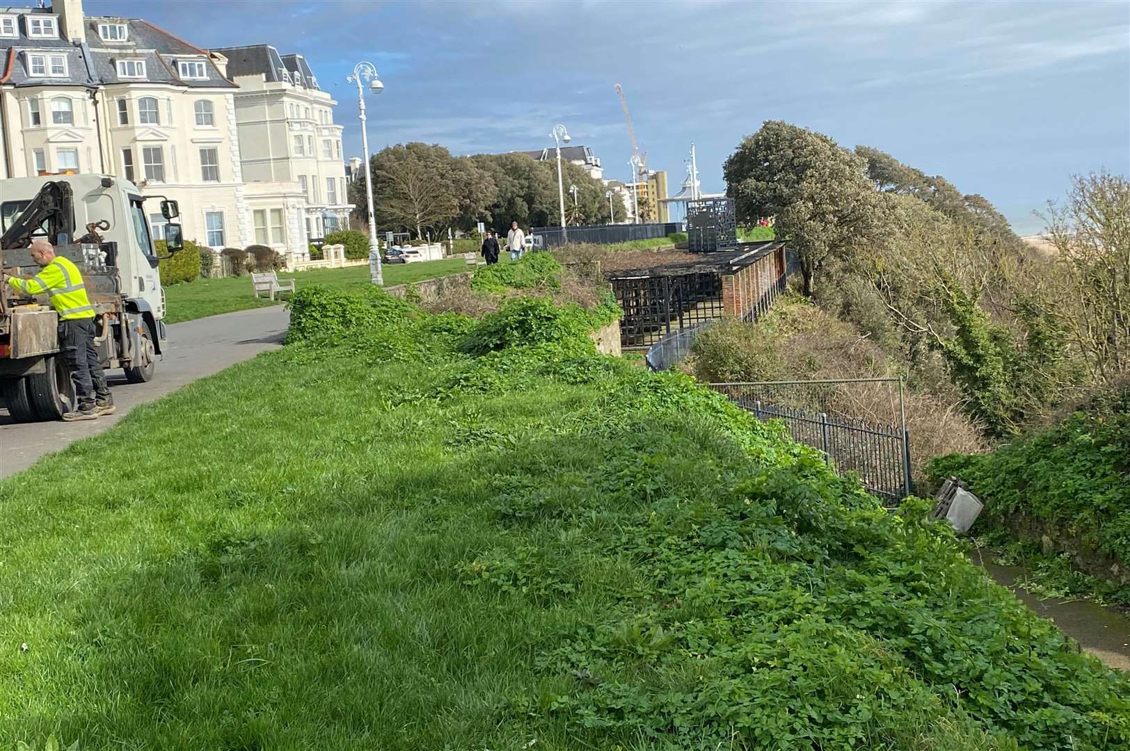 There have been a number of landslides in Folkestone. Picture: Stephen West.