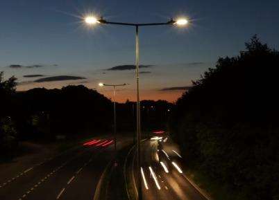 Even main roads and motorway lights are being changed