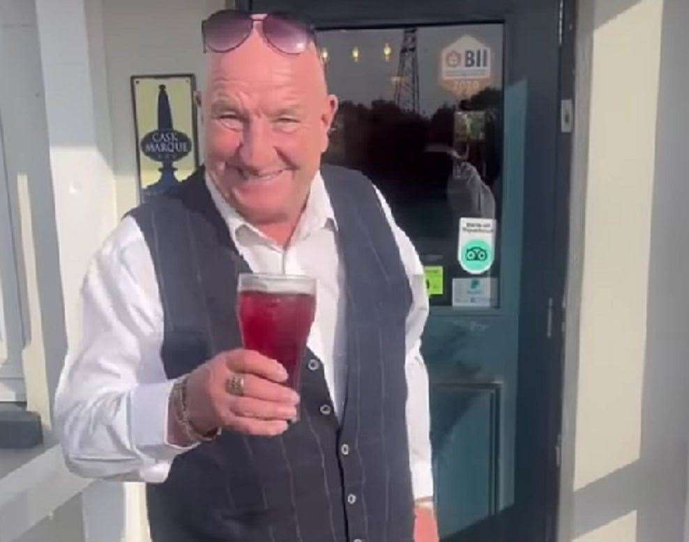 One of Dave Courtney's last social media posts was of a visit to The Royal Oak pub in New Ash Green, Sevenoaks. Picture: @davecourtneyobe / Instagram