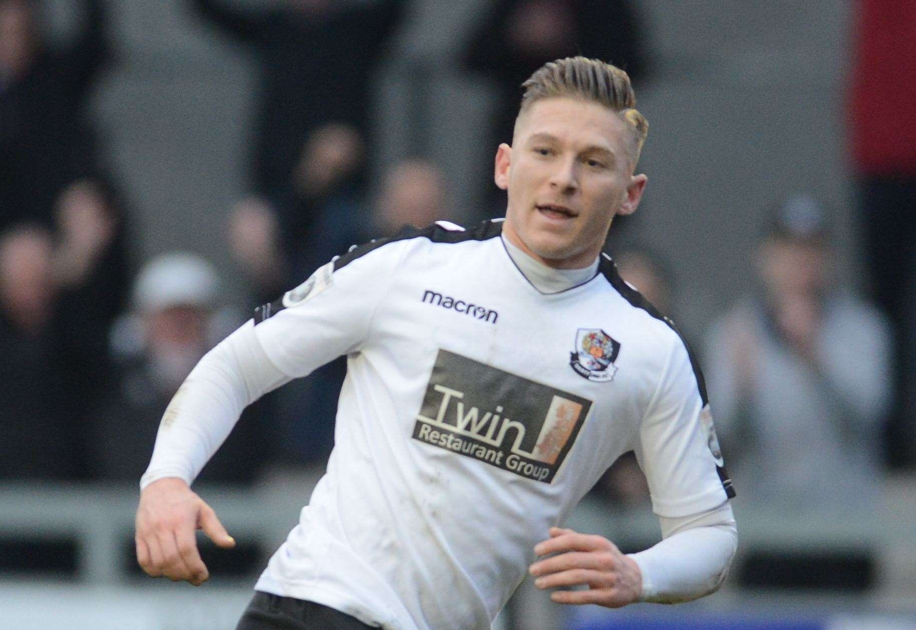 Former Dartford striker Andy Pugh was among the goals for new club Chatham Town on Saturday Picture: Gary Browne