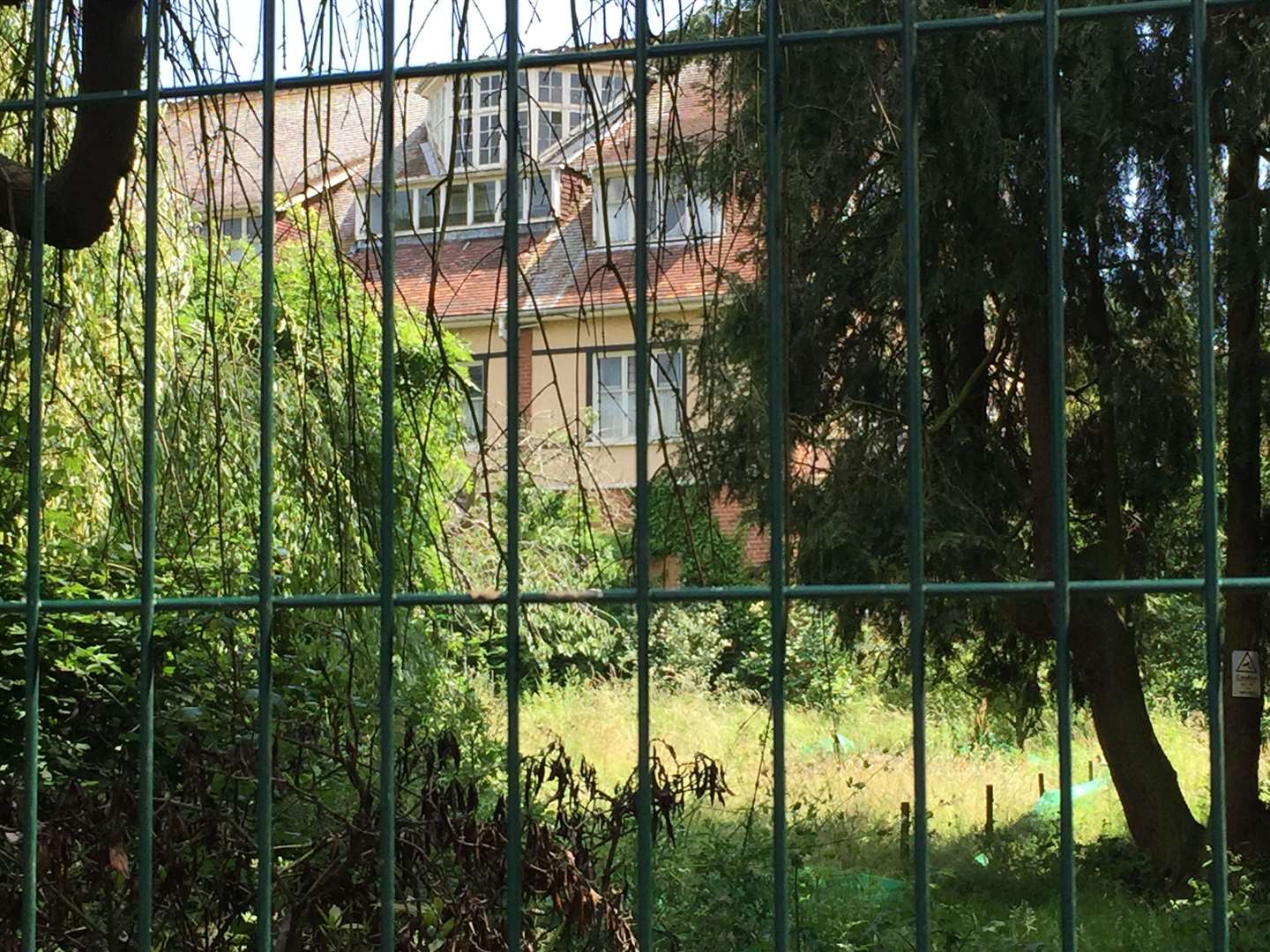 The former holiday camp became derelict and overgrown