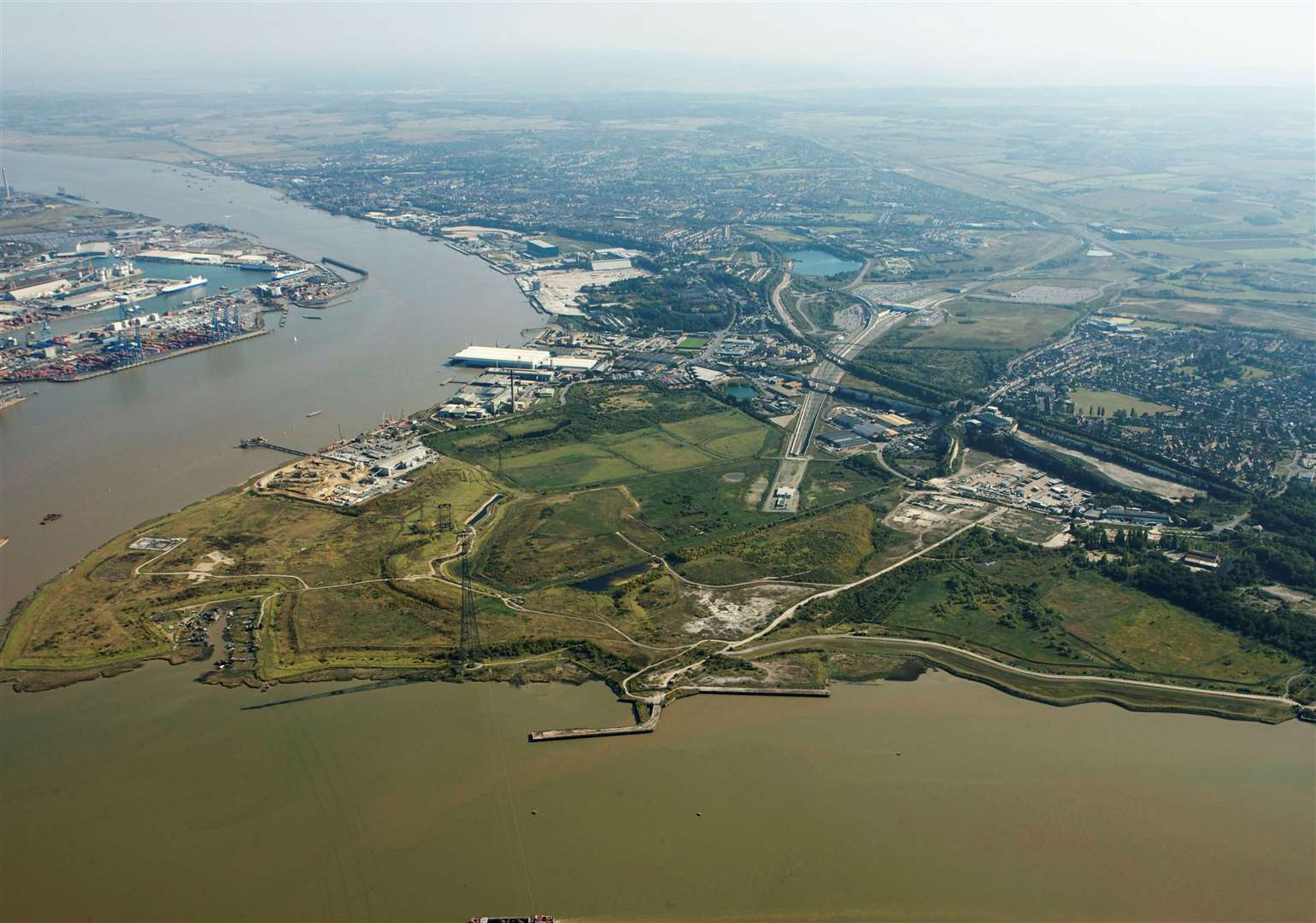 The London Resort has long been proposed on the Swanscombe Peninsula. Picture: EDF Energy