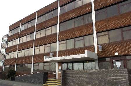 The Jobcentre Plus offices in Roman Square, Sittingbourne