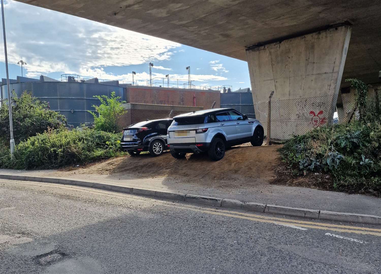 Parked cars creep into every possible space at Elizabeth Street, Dover. Picture: Fuller Life Gym