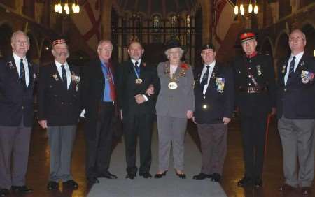 Dignitaries pictured before the start of the service. Picture: MATTHEW READING