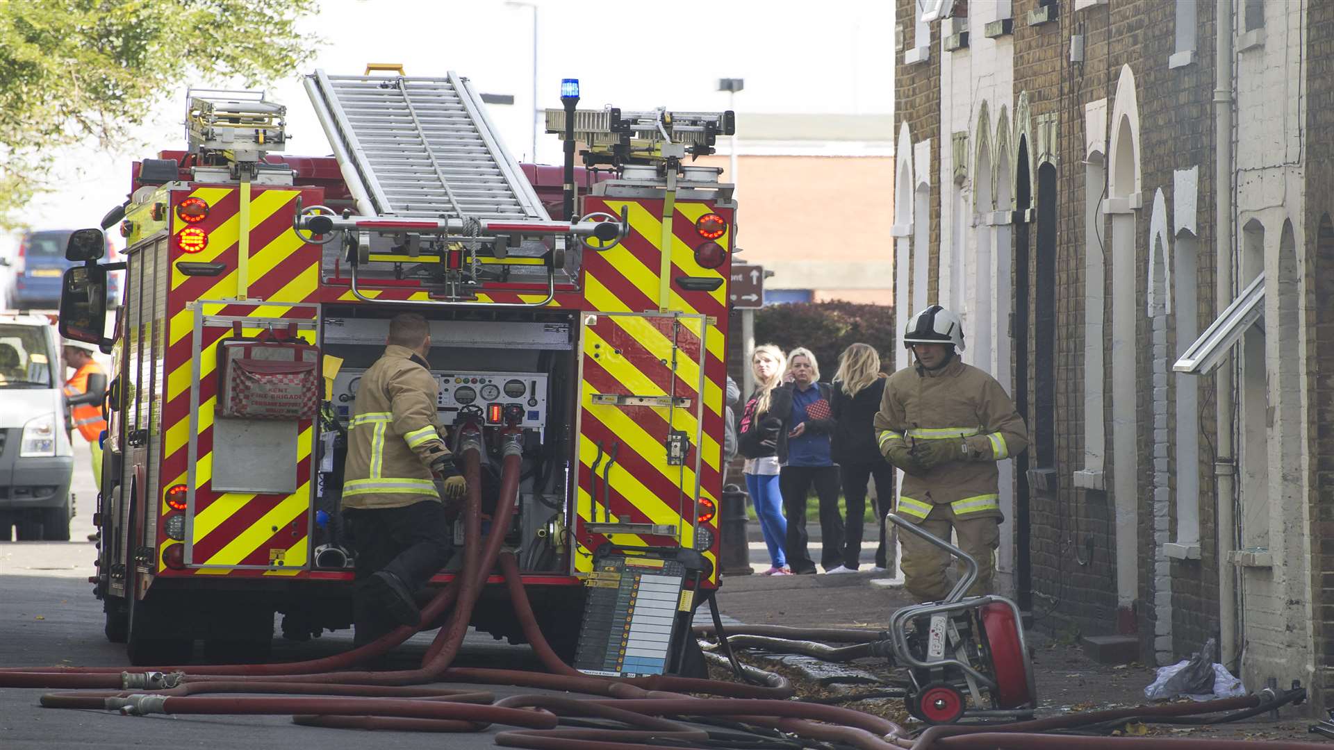 Fire crews were called to the scene. Library image.