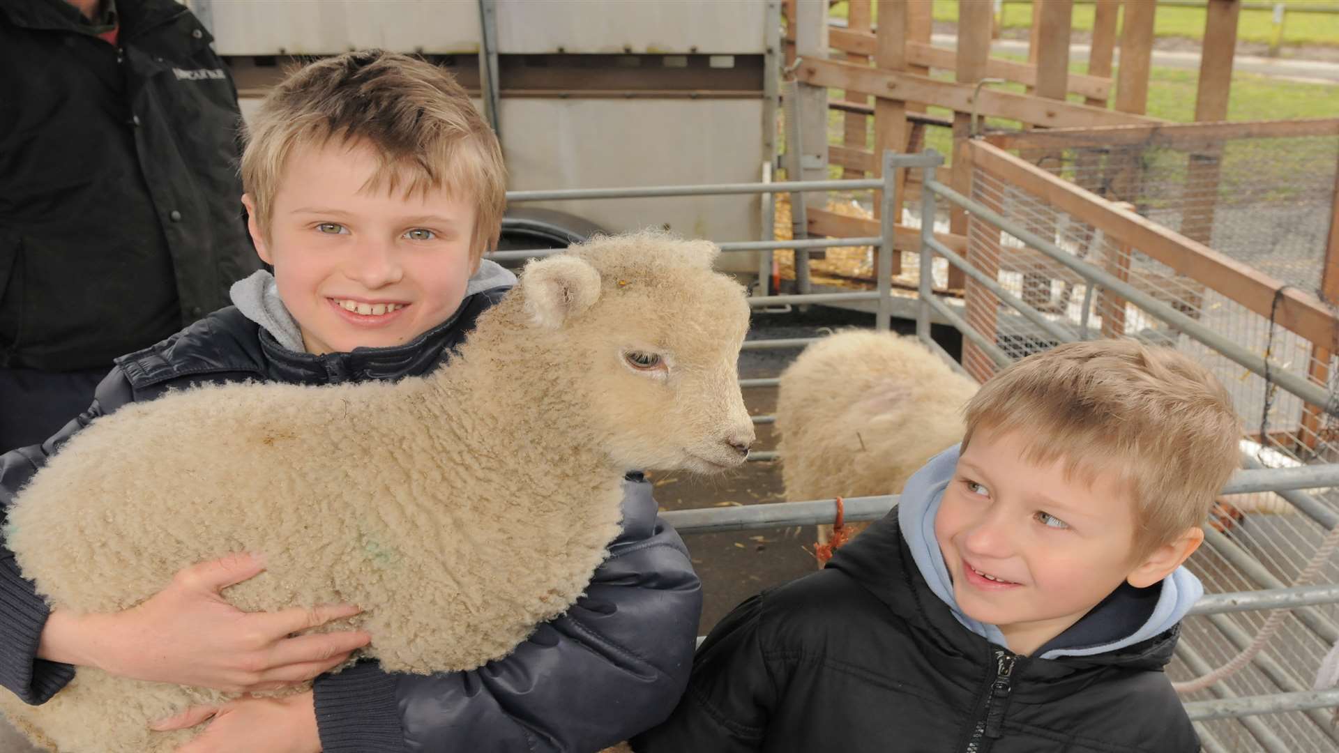 the 'mobile farm' visits Lordswood Sure Start Centre