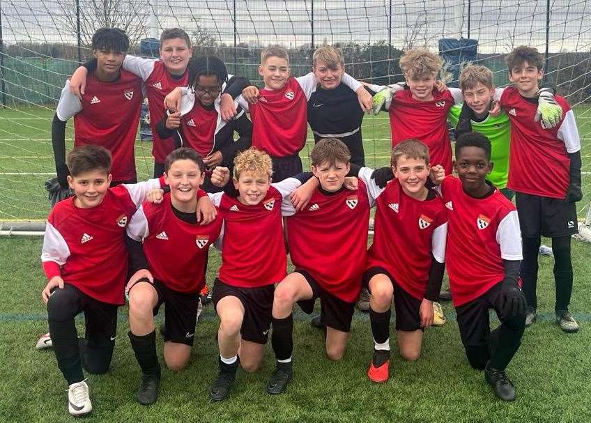 Canterbury St Augustine's under-12s from left, back row: Amari Davis, George Mogg, Javarhn Giddings, Austin Gray, David Siedlecki, Harry Montgomery, Freddie Robertson, Mason Musty. Front row: Zak Hillman, Louie Cassell, Dexter Cook, Finley Eastwood, Charlie Lyonette, Asher Adisha