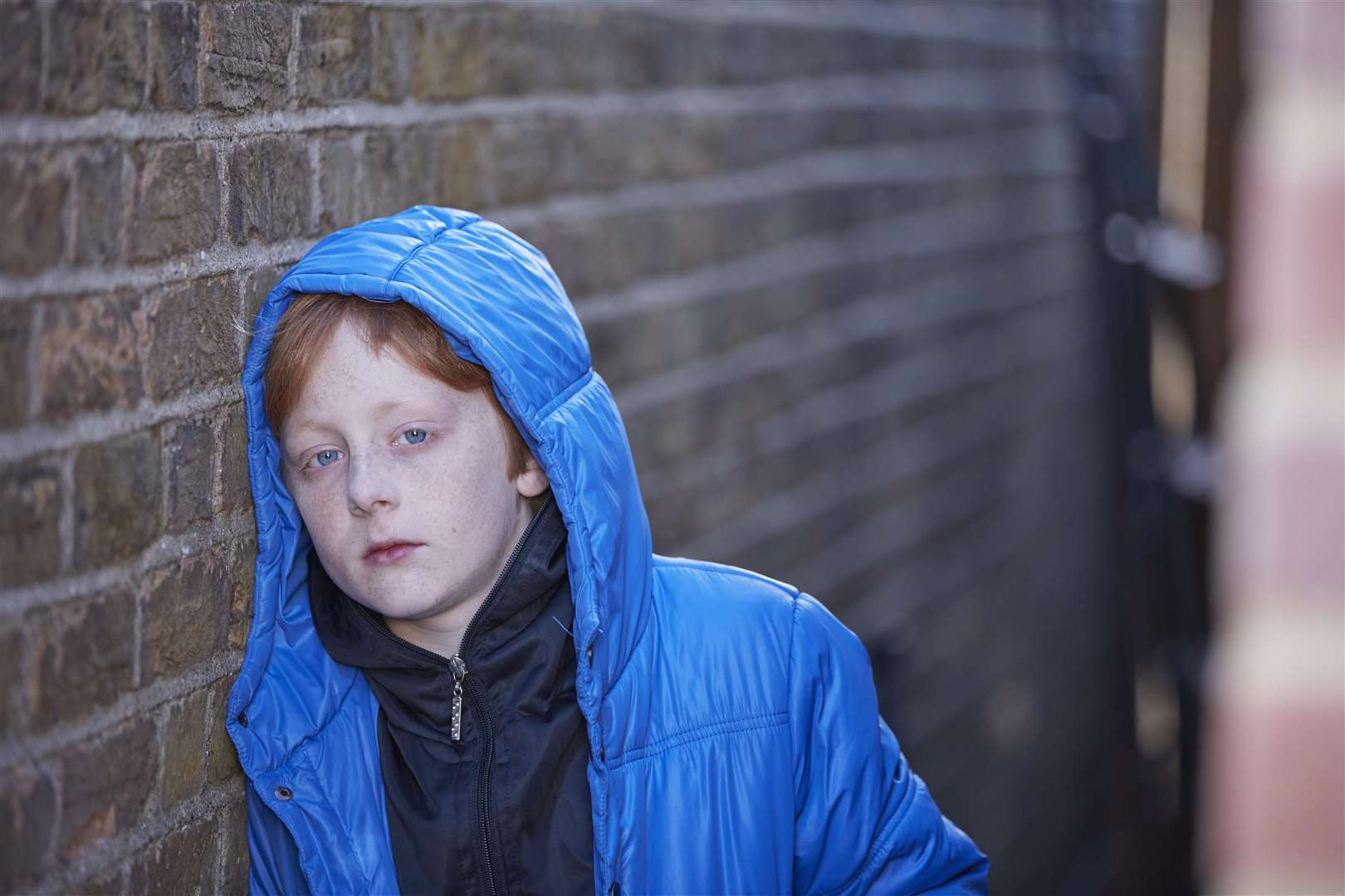 The NSPCC helps mothers and children who have experienced domestic abuse. Photography by Tom Hull. The child pictured is a model. (4083341)