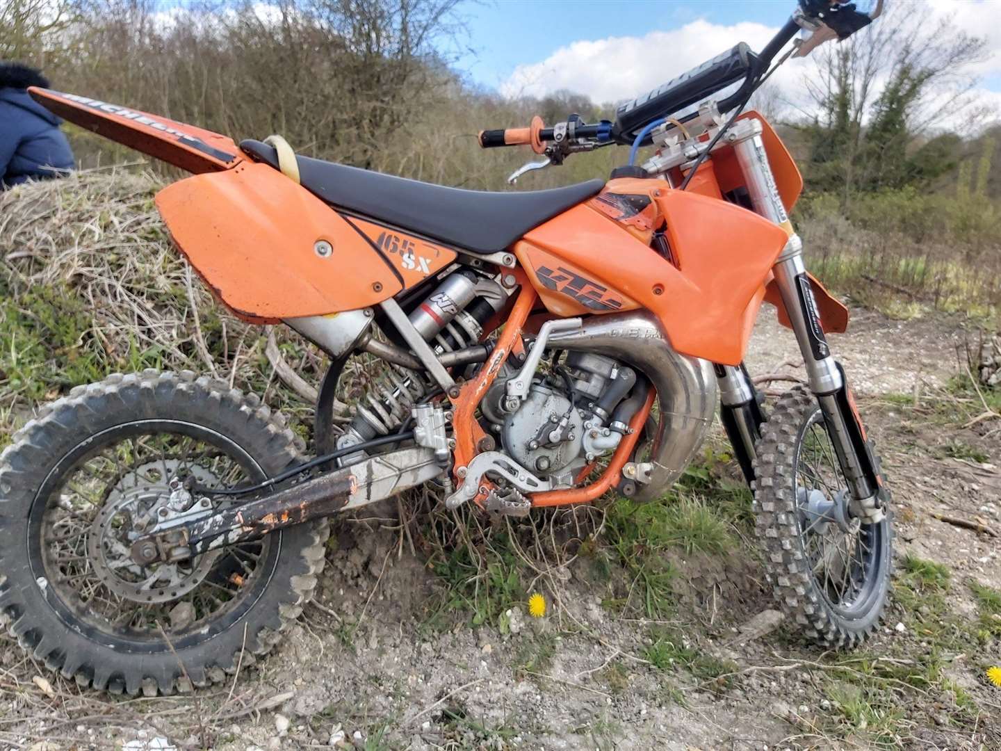 Dirt bikes and a quad bike were found being driven in Darenth Country Park leading to police to issue anti-social behaviour warnings to the riders. Picture: Kent Police