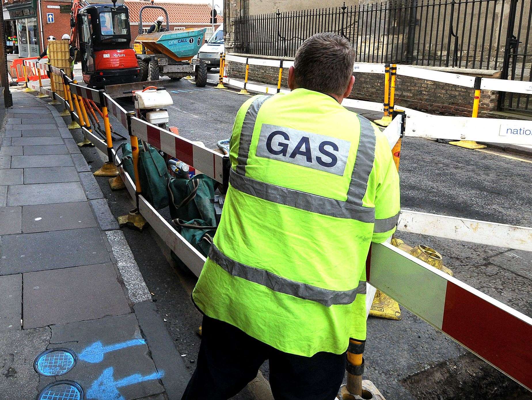 Gas works started last week