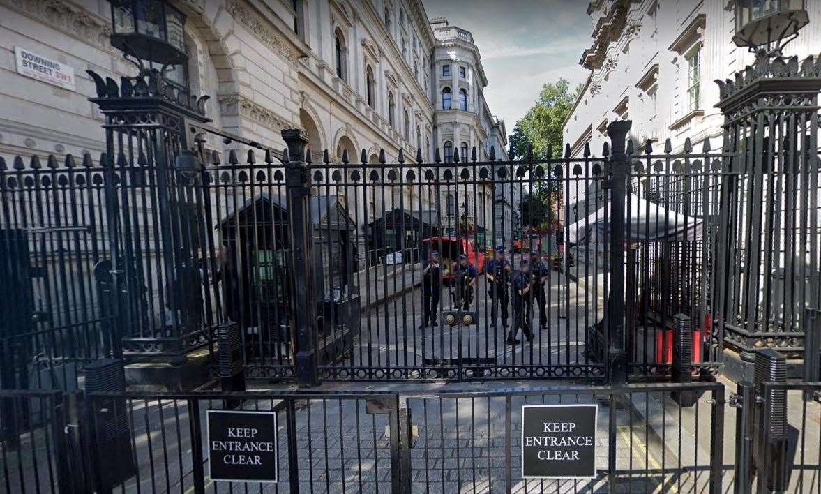 Gates of Downing Street. Picture: Google