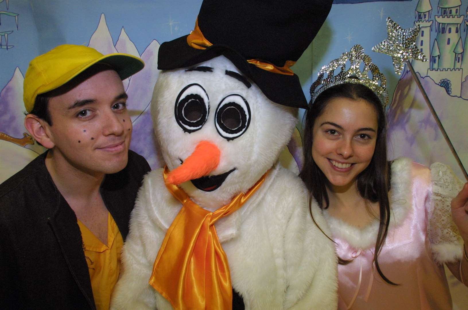 Frosty the Snowman and Fairy Springtime from a Christmas panto at the Folkestone Sports Centre in 2003