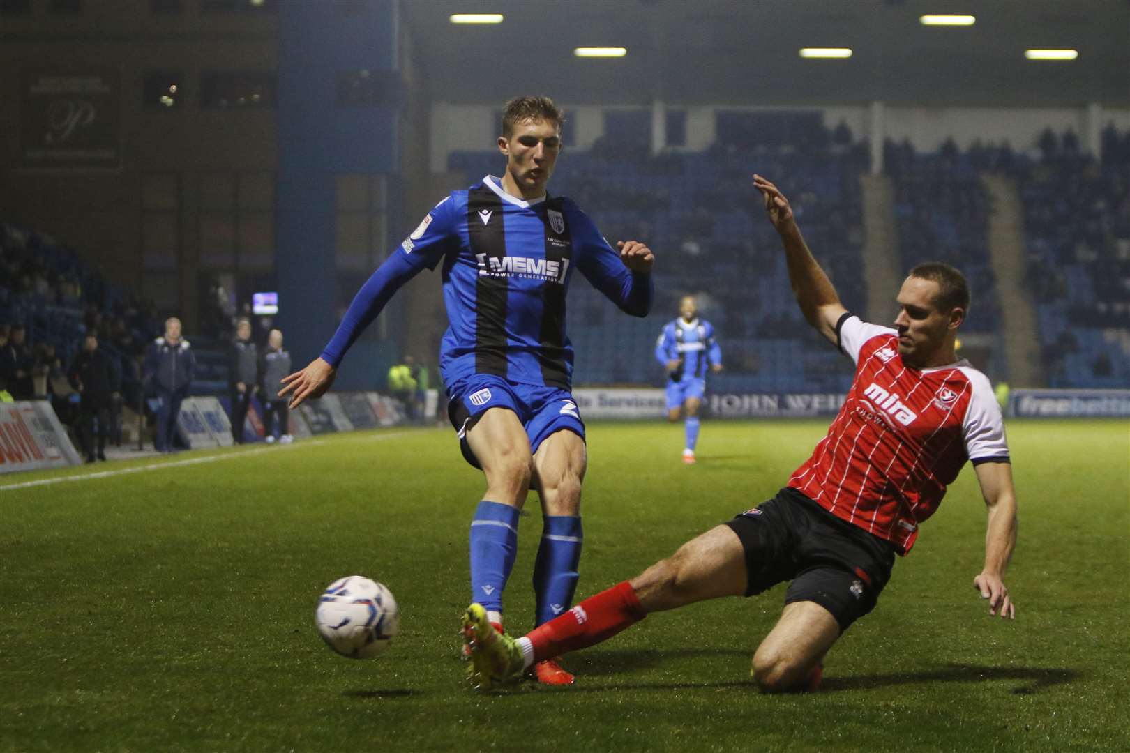 Gillingham youngsters like Harvey Lintott have seen plenty of action during the injury crisis Picture: Andy Jones