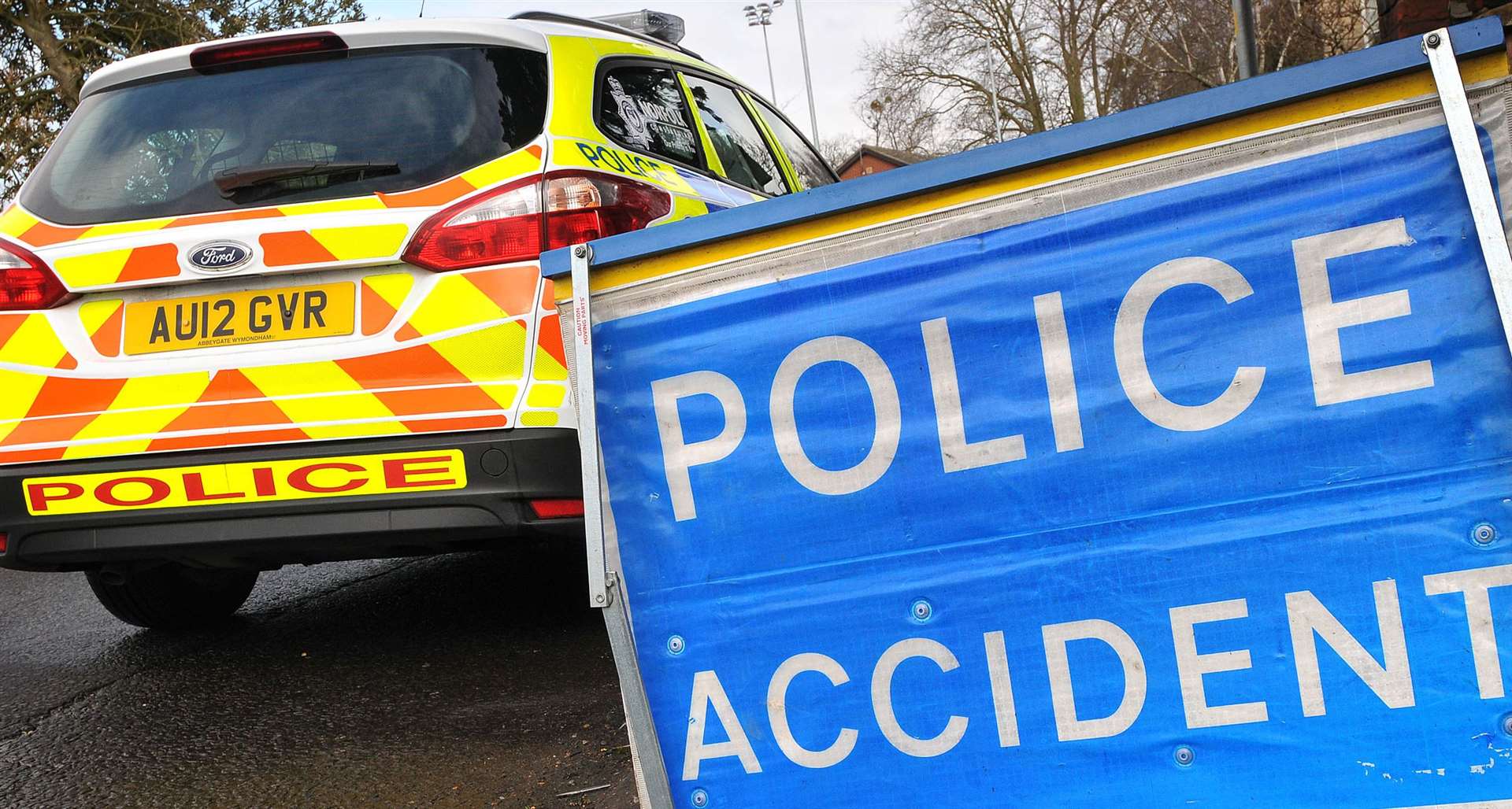 Police attended after a vehicle overturned in Leeds