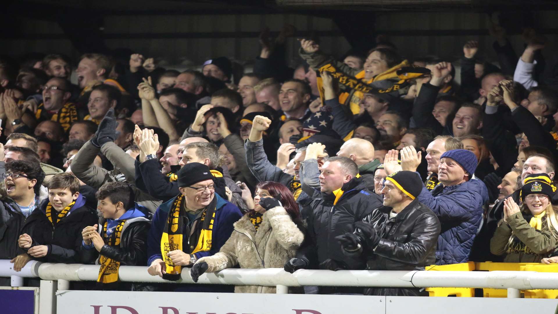 Maidstone fans have another FA Cup tie to look forward to Picture: Martin Apps