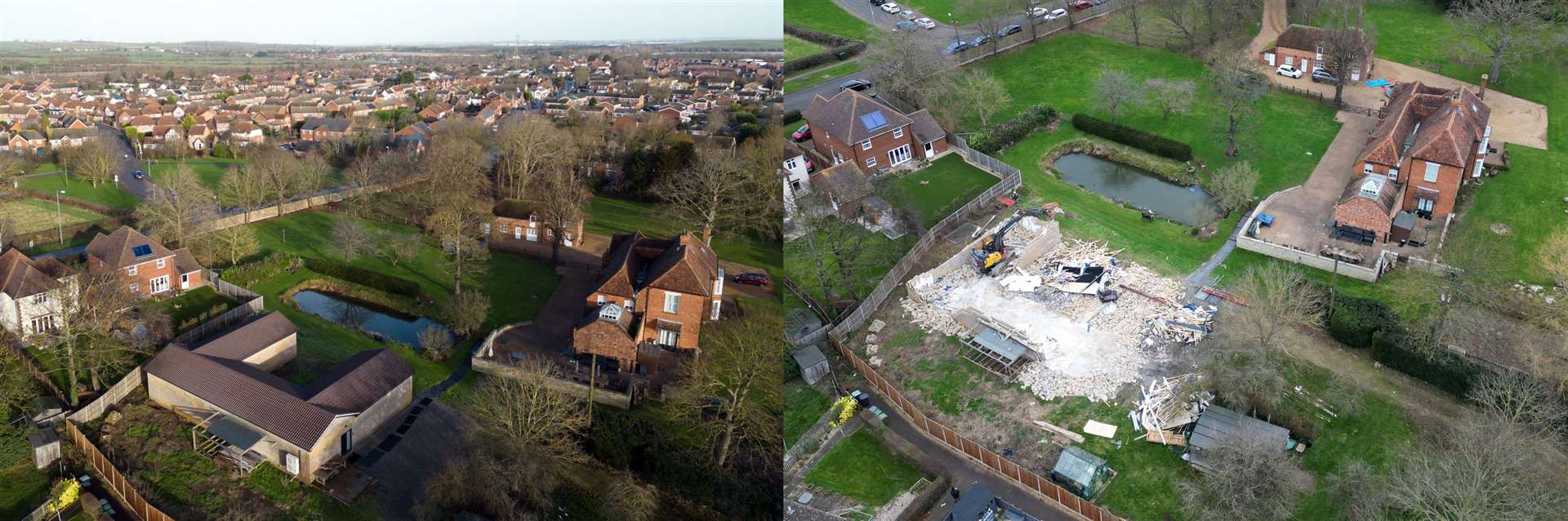 The unauthorised spa block was eventually demolished (Joe Giddens/Jacob King/PA)