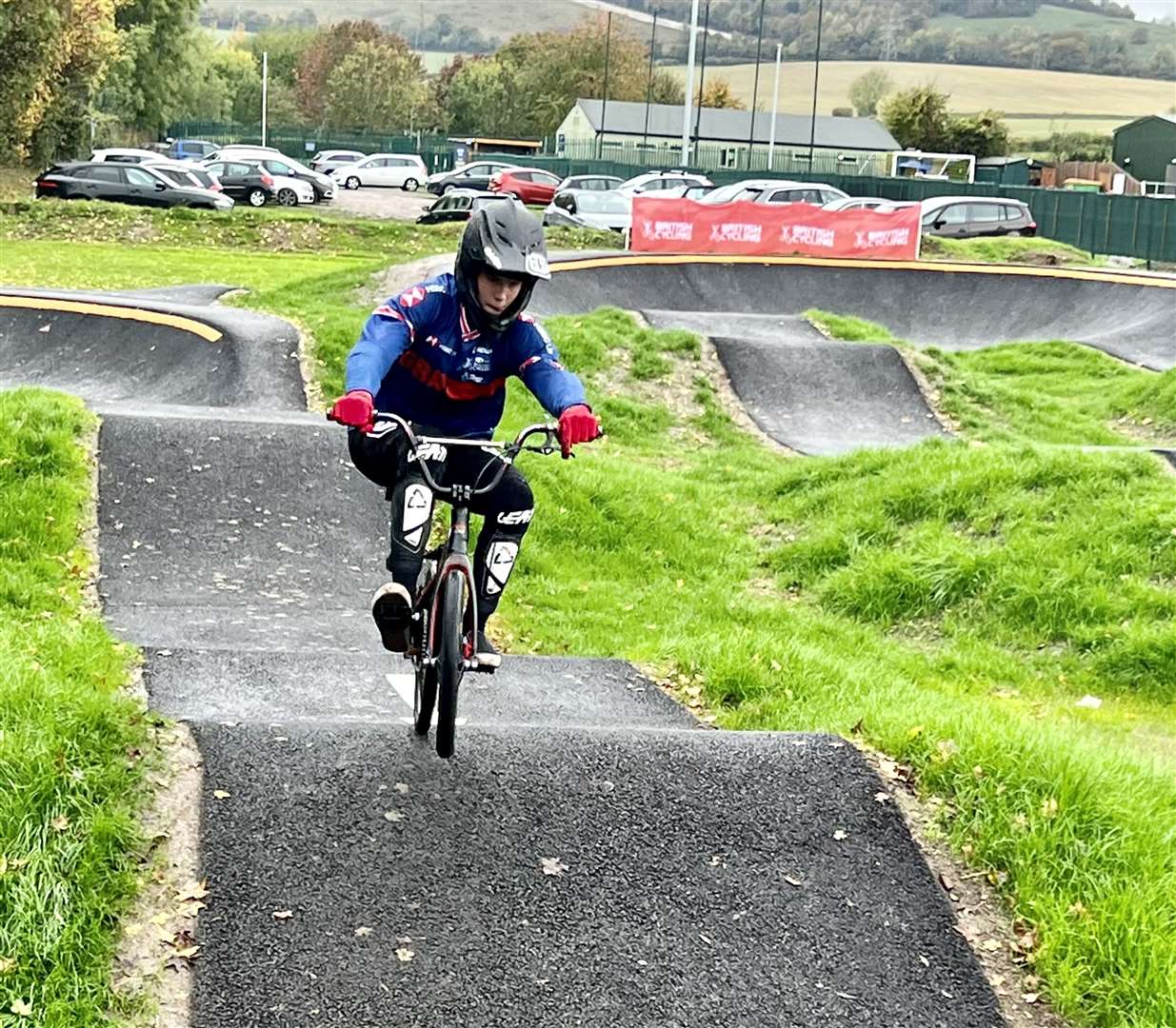 BMX racer Reuben Smith at the launch