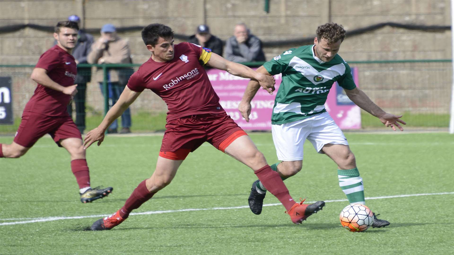 Ashford United in action against Canterbury at Homelands last season.