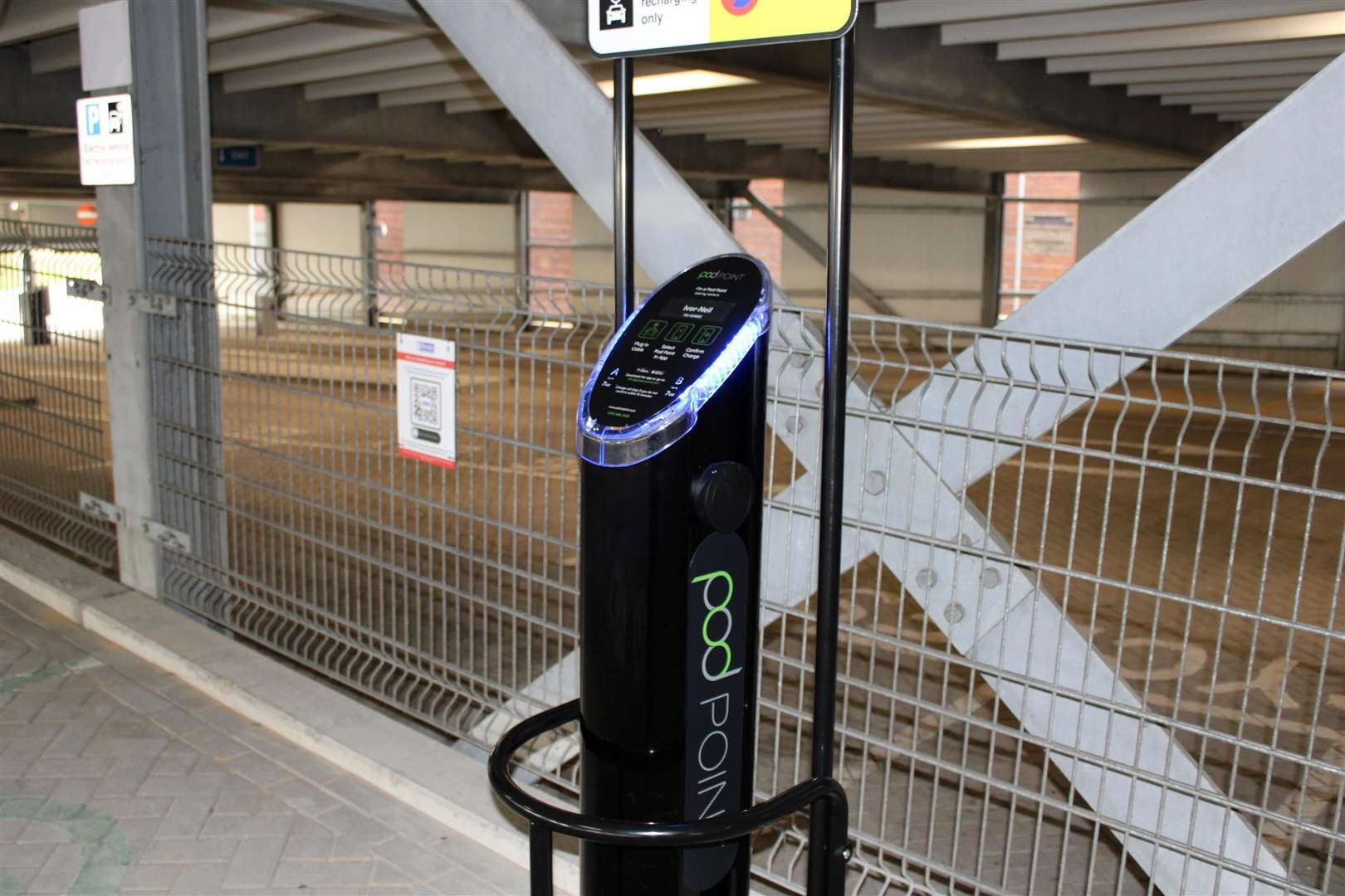 Electric vehicle charging points have been upgraded in the Bourne Place multi-storey car park in Sittingbourne. Picture: Swale Council