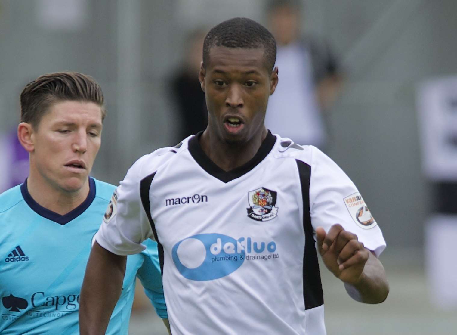 Nathan Collier playing for Dartford in 2014 Picture: Andy Payton