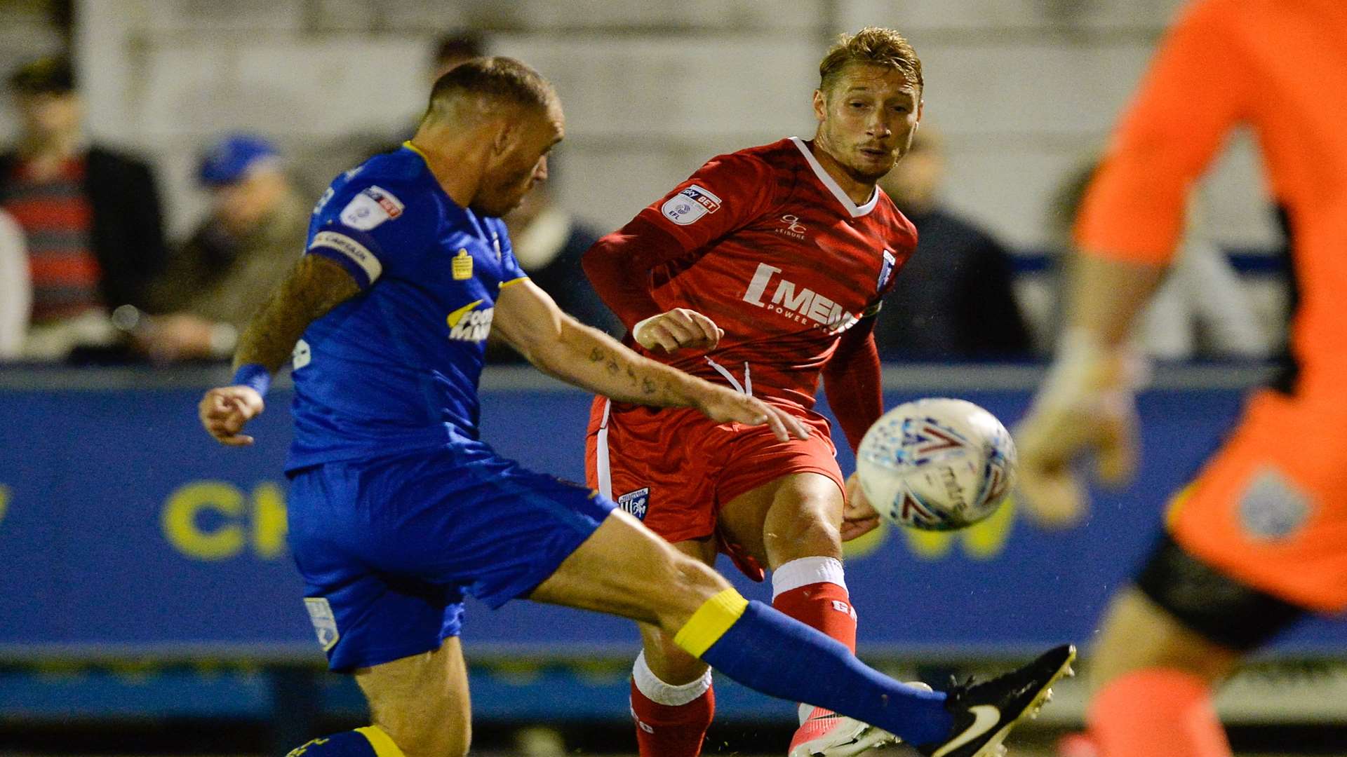 Lee Martin up against former Gill Barry Fuller Picture: Ady Kerry