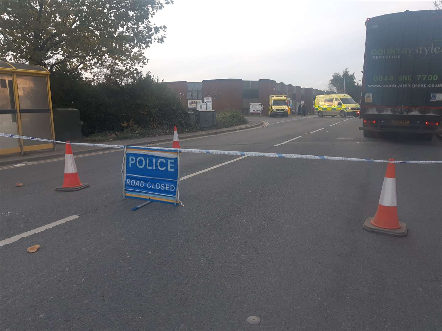 Anthonys Way, Medway City Estate, after the fatal collision