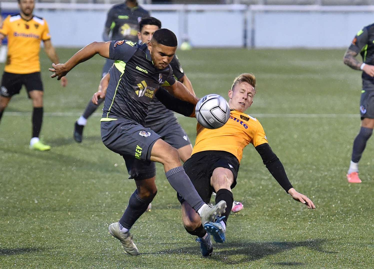 Dartford striker Elliott Romain Picture: Keith Gillard