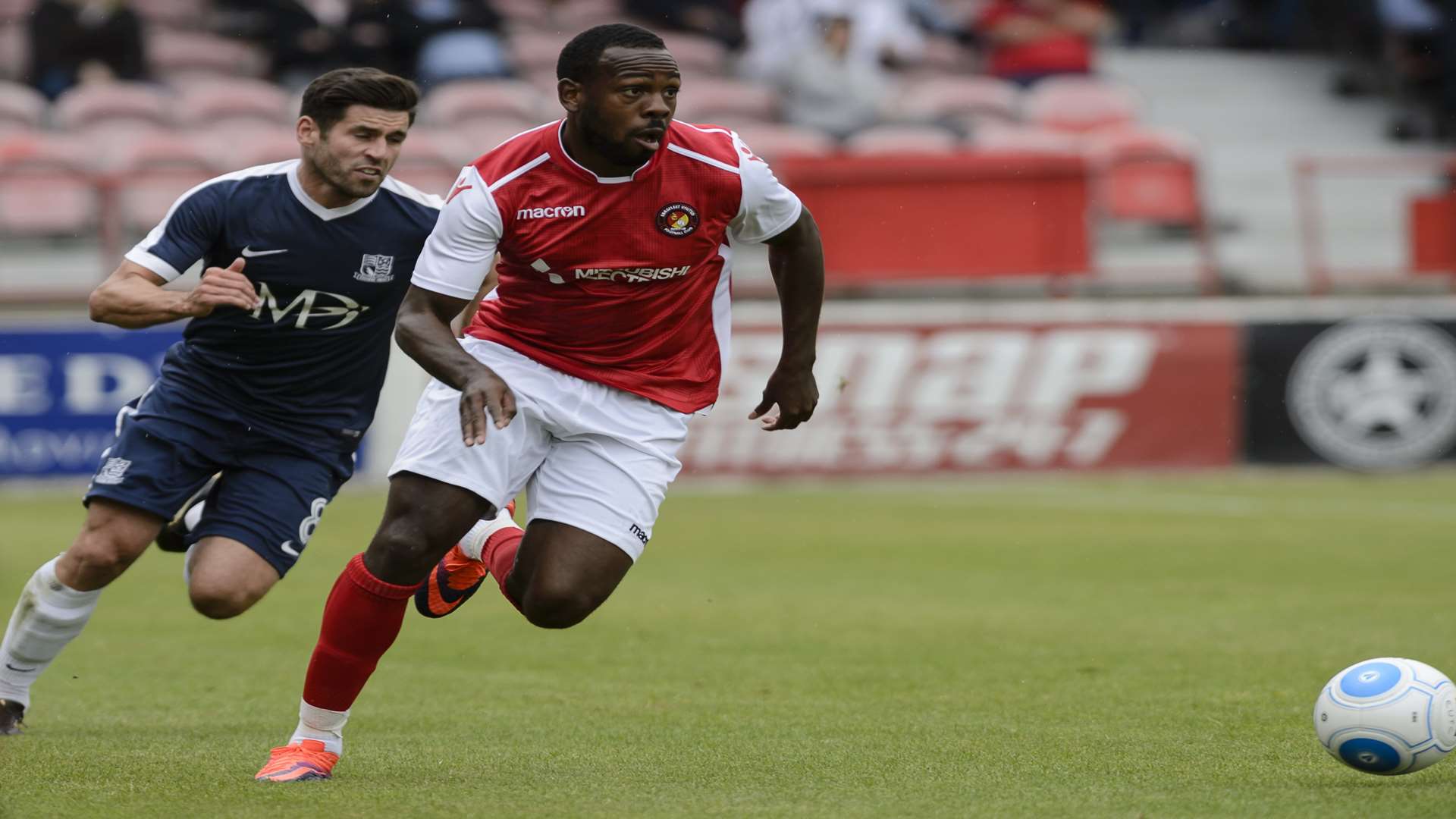 Myles Weston on the ball against Southend Picture: Andy Payton