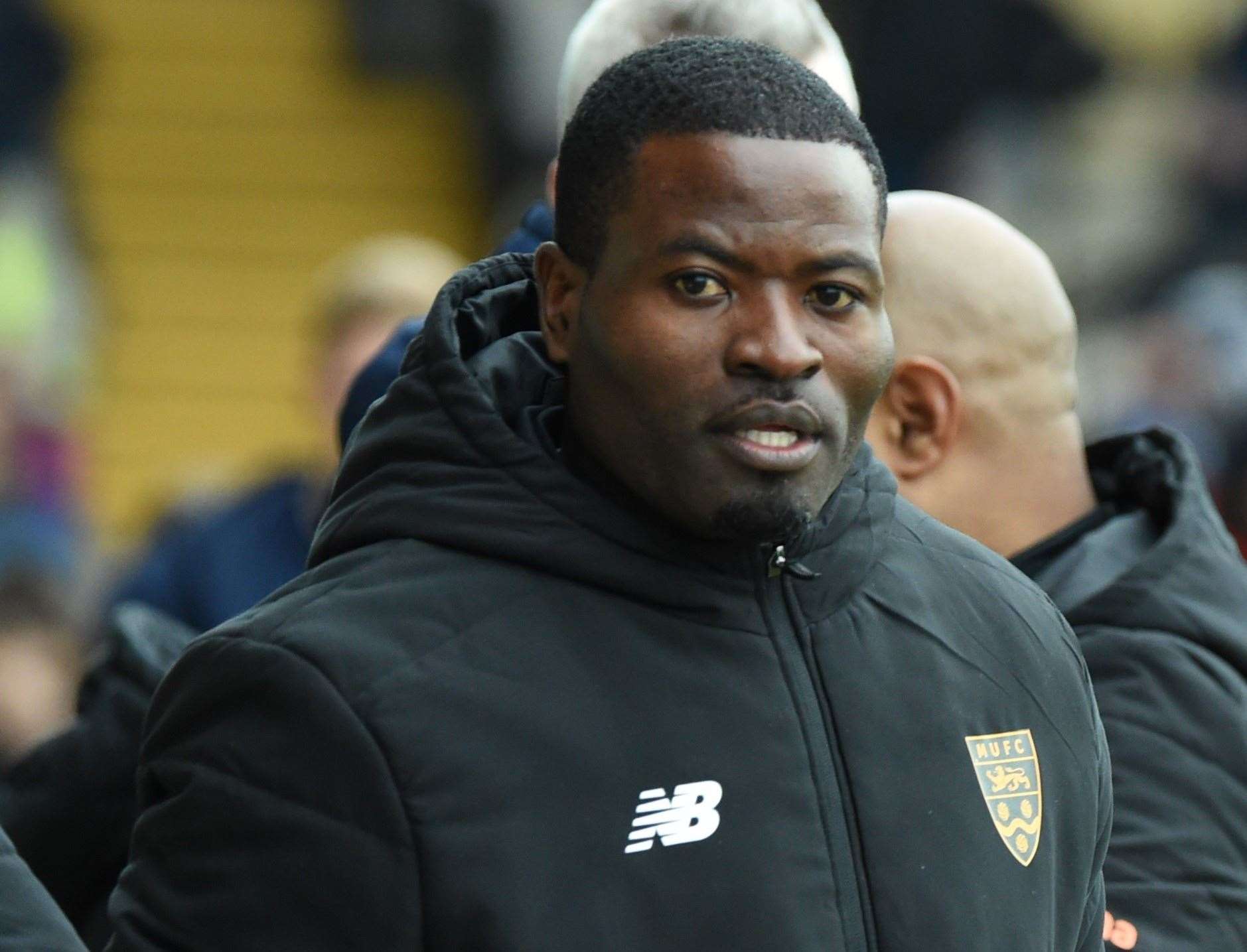 Maidstone United caretaker boss George Elokobi. Picture: Steve Terrell