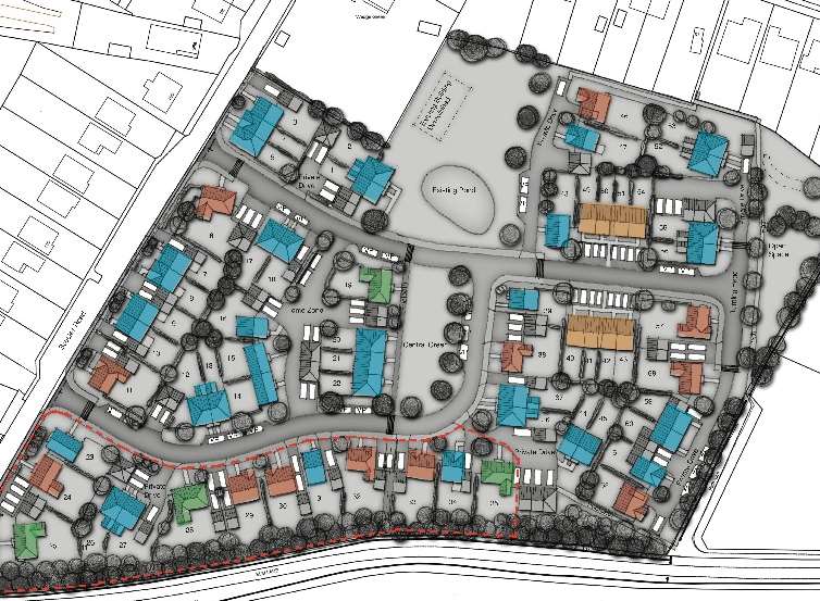 How the homes could be laid out