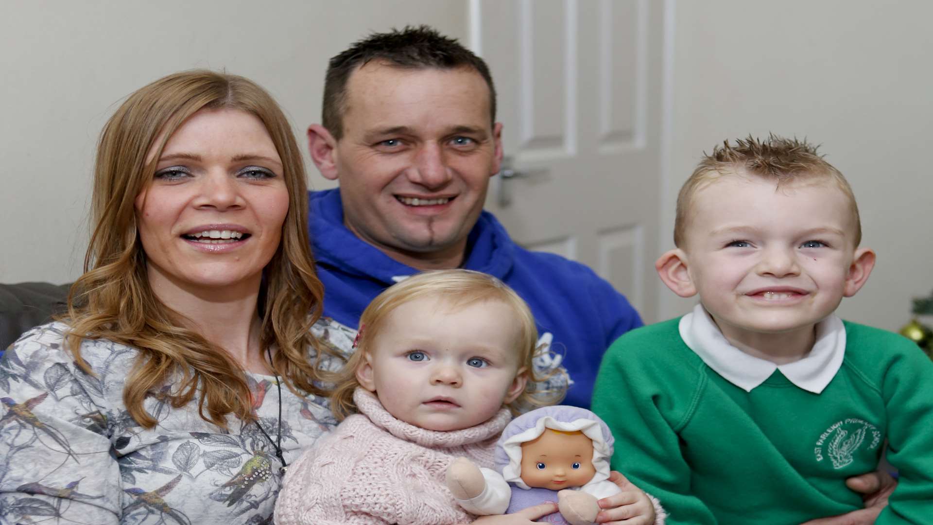 Neil Durrant with wife Lisa and children Finley and Phoebe