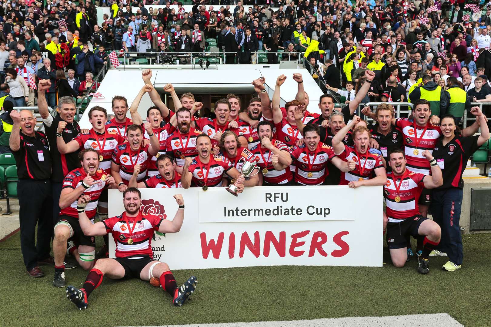 Maidstone RFC Vs Bridgnorth RFC in the RFU Intermediate Cup Final, at Twickenham, in 2015. Picture: Countrywide Photographic Martin Apps