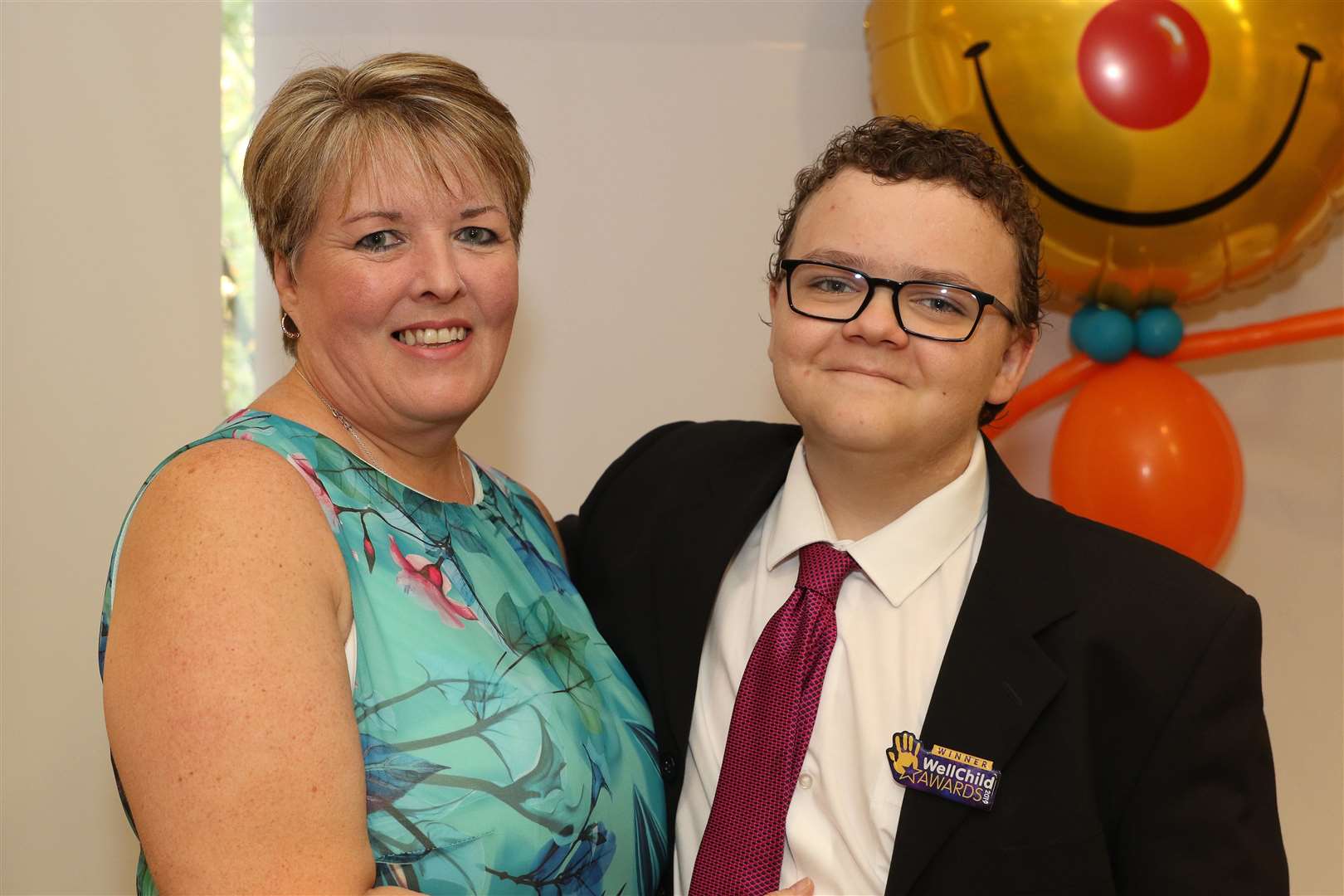 Oakley Orange and his mum Lorraine. Pictures courtesy of WellChild Awards