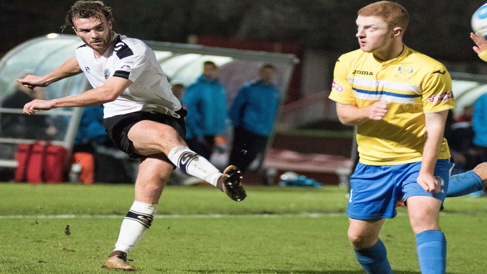 Mitch Brundle in action for Gateshead Picture: Neil Smith