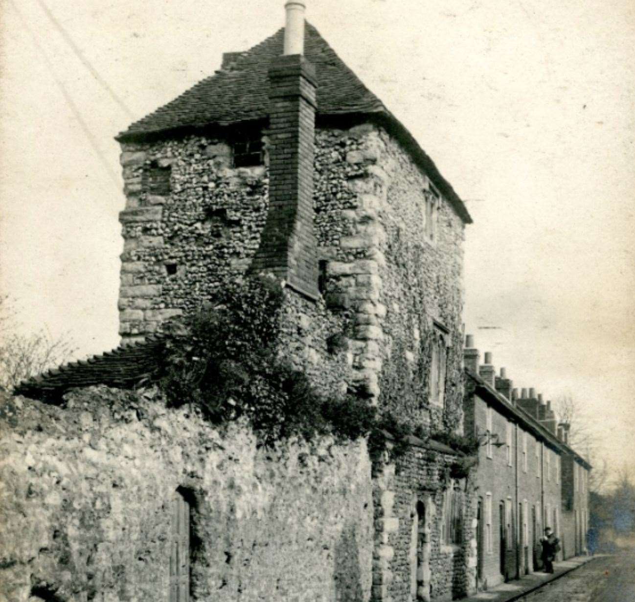 A postcard view of Sudbury Tower as it was prior to its restoration at the beginning of the 20th century. Pic: Clive Bowley collection