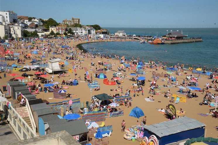 The sea wall in Viking Bay, Broadstairs is set to be renovated