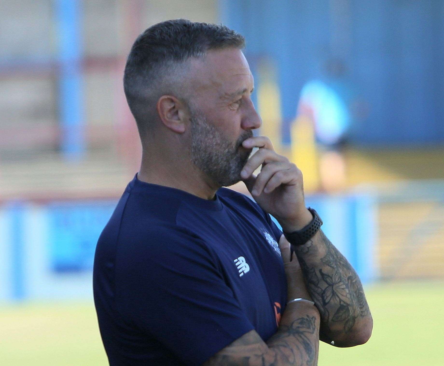 Tonbridge Angels manager Jay Saunders. Picture: David Couldridge