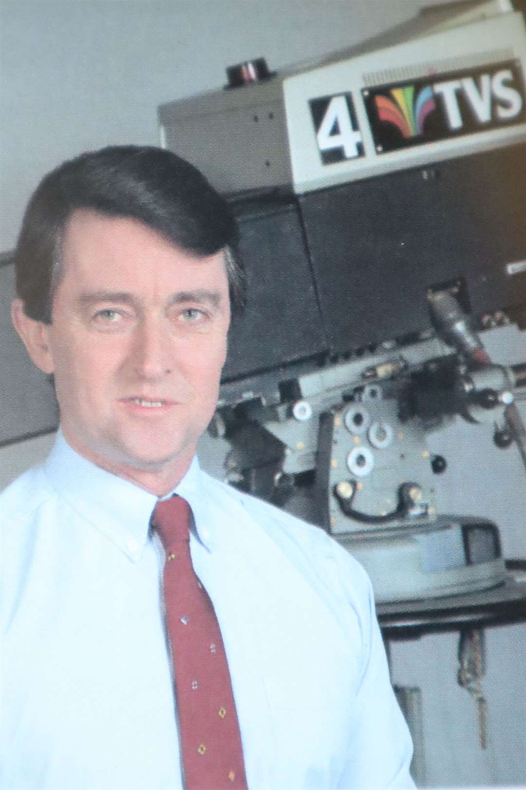 Chief executive James Gatward with a TVS camera