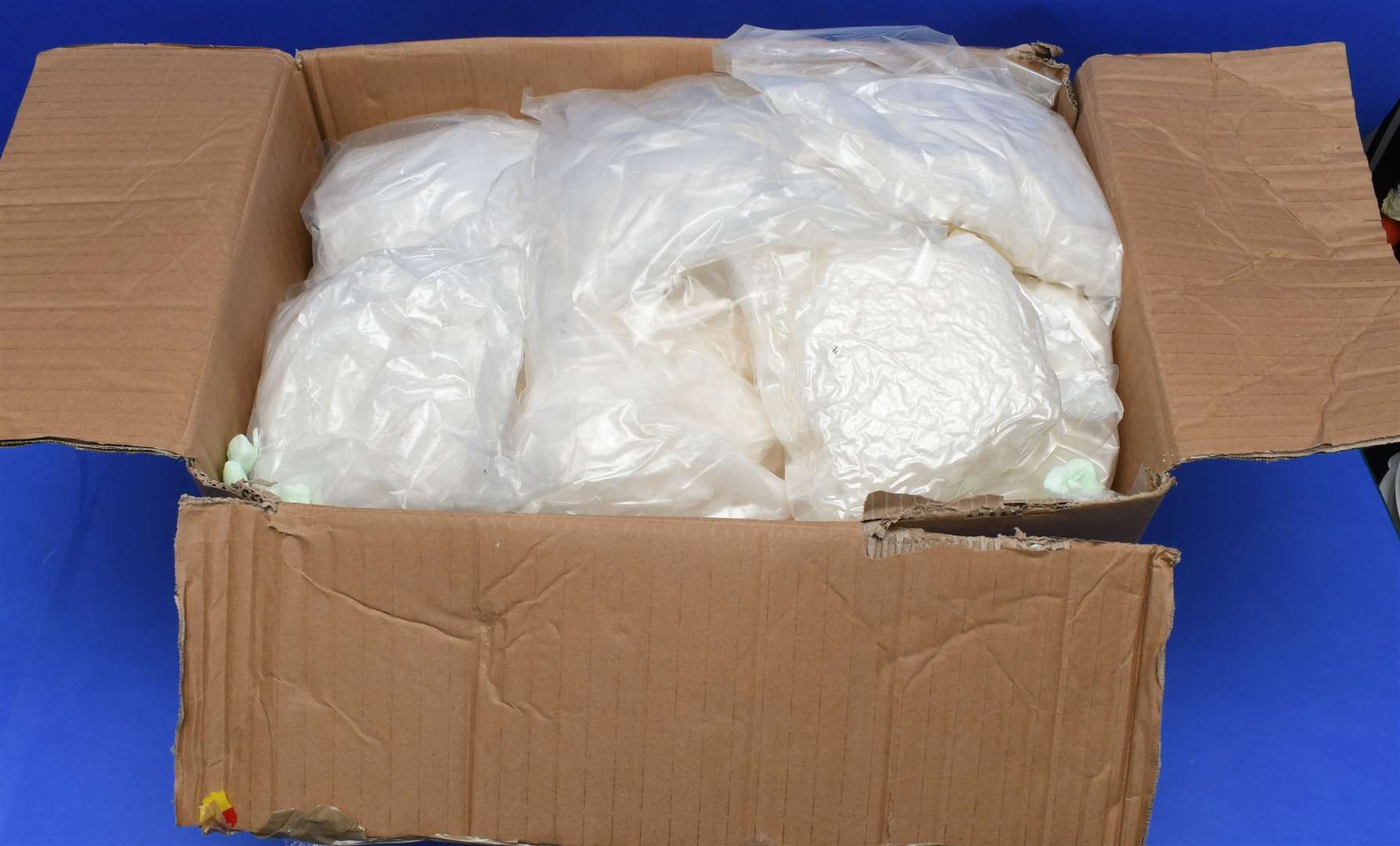 Packages of crystal meth that the Filkins, Stewart and Hamilton sent to Australia. Picture: OCB