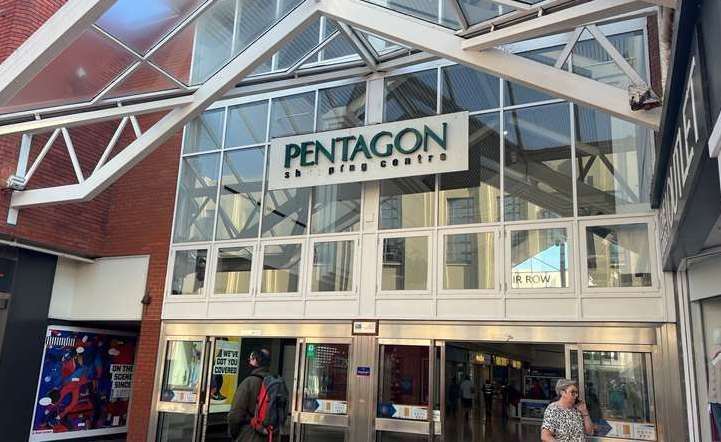 The Pentagon shopping centre in Chatham