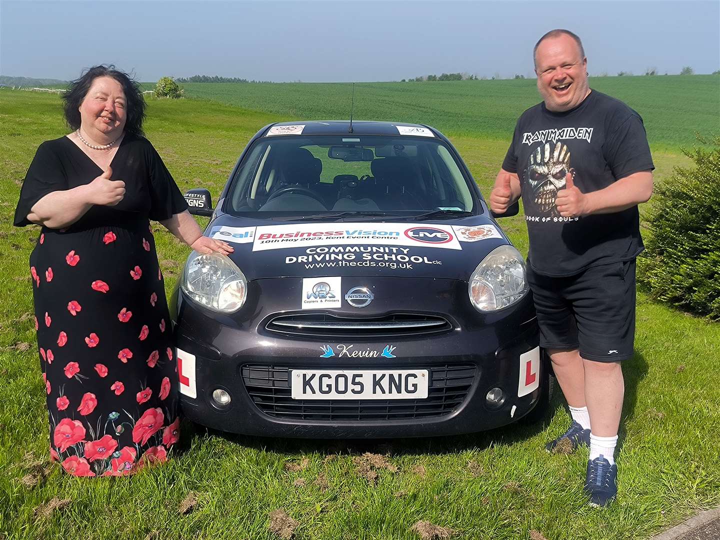 Driving instructor John Nicholson and mental health first aider Deborah Mulvany