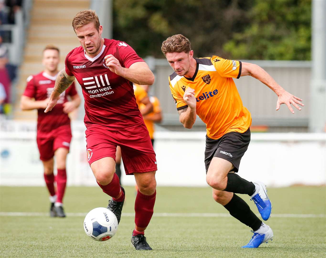 Matt McClure, right, scored Maidstone's winner Picture: Matthew Walker