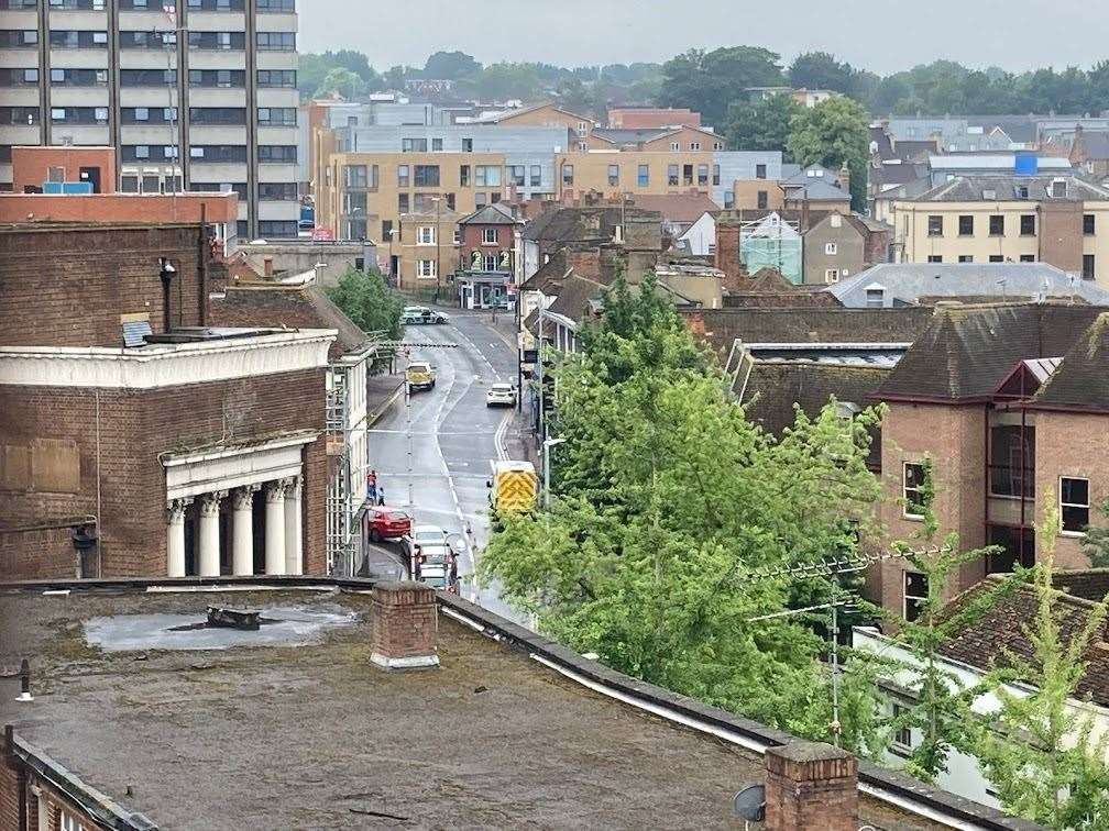 The scene of a stabbing in Lower Stone Street in July