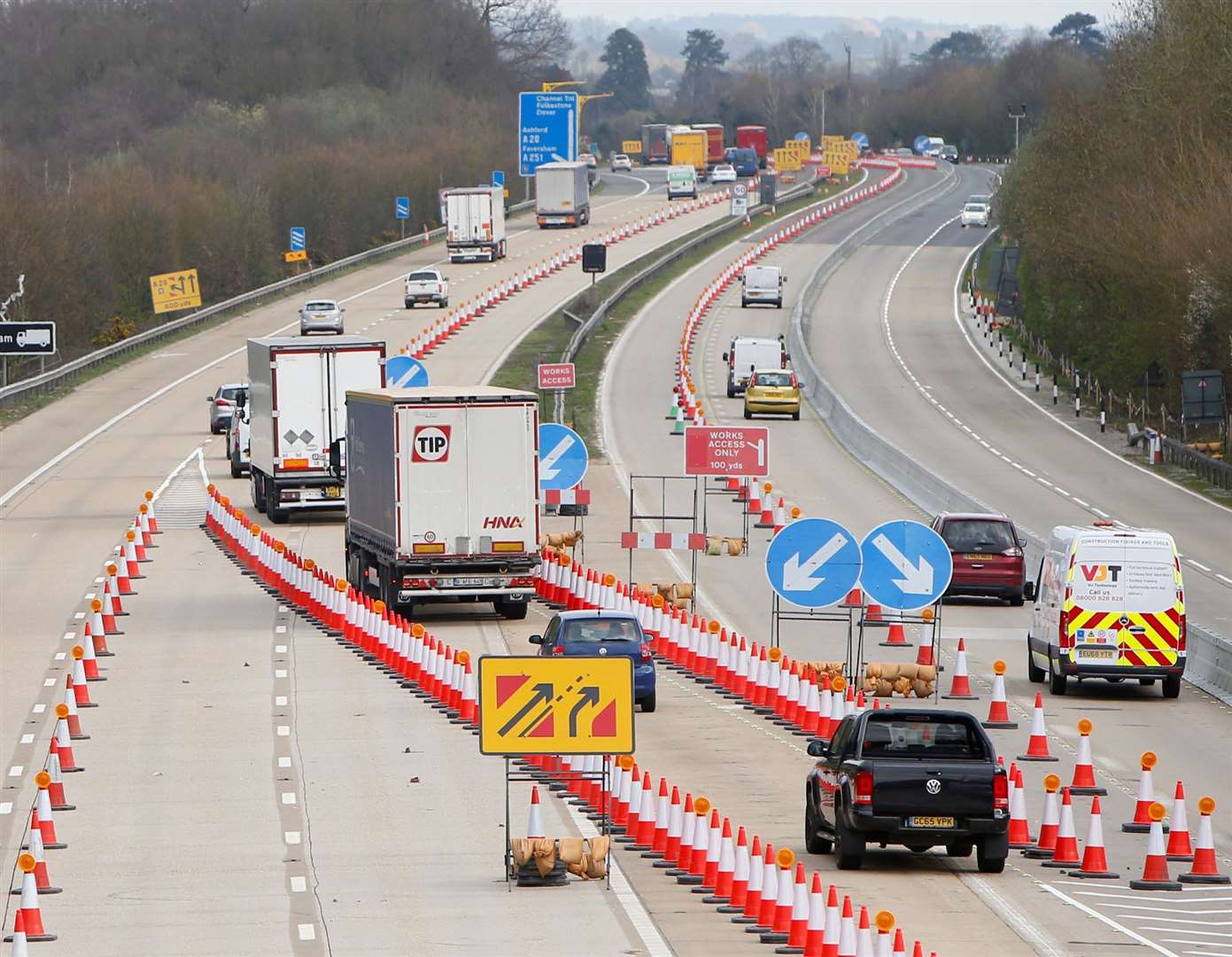 Operation Brock has been in place on M20 between Junctions 8 and 9 since July 11